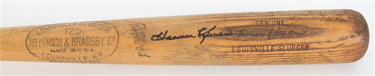 1958 Harmon Killebrew Washington Senators Signed H&B Louisville Slugger Professional Model Bat (MEARS LOA/JSA/PSA)