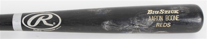 2002 Aaron Boone Cincinnati Reds Rawlings Adirondack Professional Model Game Used Bat (MEARS LOA)
