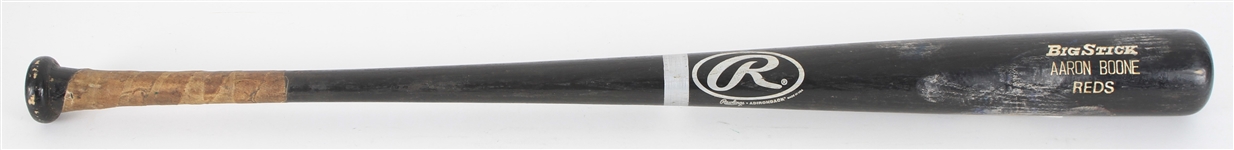 2002 Aaron Boone Cincinnati Reds Rawlings Adirondack Professional Model Game Used Bat (MEARS LOA)