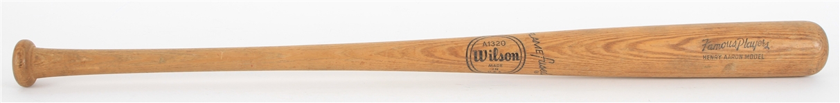 1970's Hank Aaron Atlanta Braves Wilson Famous Players Store Model Bat