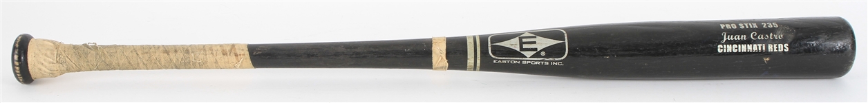 2000-01 Juan Castro Cincinnati Reds Easton Professional Model Game Used Bat (MEARS LOA/Reds Letter)
