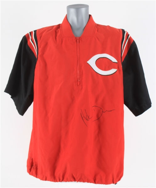 2001-08 Adam Dunn Cincinnati Red Signed Warm Up Jacket (MEARS LOA/JSA)