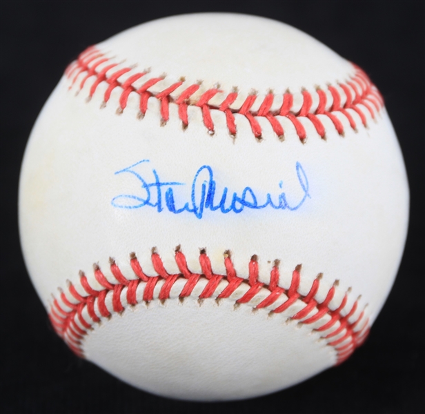 1993 Stan Musial St. Louis Cardinals Signed ONL White Baseball (JSA)