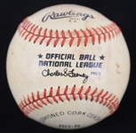 1982 St. Louis Cardinals Busch Stadium Game Used ONL Feeney Baseball (MEARS LOA)