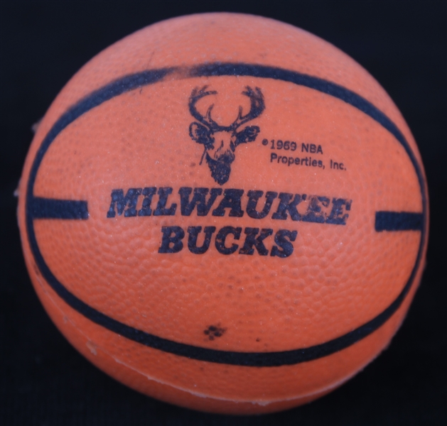 1969 Milwaukee Bucks 10" NBA Properties Mini Basketball 