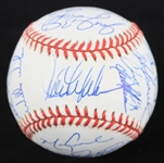 1993 Chicago Cubs Team Signed ONL White Baseball w/ 26 Signatures Including Ryne Sandberg, Sammy Sosa, Mark Grace & More (*JSA Full Letter*)