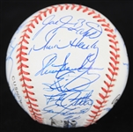 1993 Chicago Cubs Team Signed ONL White Baseball w/ 26 Signatures Including Ryne Sandberg, Sammy Sosa, Mark Grace & More (*JSA Full Letter*)