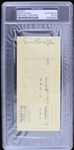 1994 Ernie Banks (d.2015) Chicago Cubs Endorsed Check (PSA Slabbed)