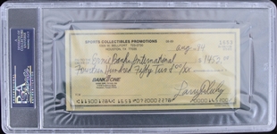 1994 Ernie Banks (d.2015) Chicago Cubs Endorsed Check (PSA Slabbed)