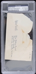 1940's Melvin Purvis FBI G-Man (d.1960) Addressed Envelope (PSA Slabbed)