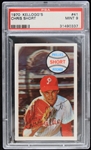 1970 Chris Short Philadelphia Phillies Kelloggs Trading Card #41 Graded Mint 9 (PSA Slabbed)