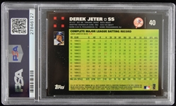 2007 Derek Jeter New York Yankees Topps Trading Card Sp Bush/Mantle #40 Graded GEM MT-10 (PSA Slabbed)