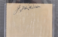 1957 Dizzy Dean (d.1974) St. Louis Cardinals Chicago Cubs and St. Louis Browns Signed Check (PSA Slabbed)