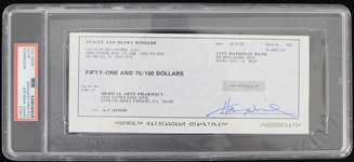1994 Henry Winkler Signed Check (PSA Slabbed)