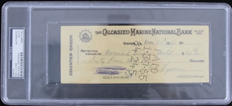 1965 Ted Lyons (d.1986) Chicago White Sox Signed Check (PSA Slabbed)