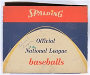 1958-69 Spalding Official National League Warren Giles Baseball w/ Box & Empty Case