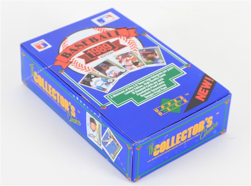 1989 Upper Deck Baseball Trading Cards Hobby Box w/ 36 Unopened Packs