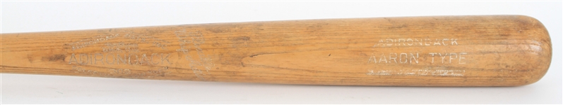 1958-60 Joe Adcock / Hank Aaron Milwaukee Braves Adirondack Professional Model Type Bat (MEARS LOA)