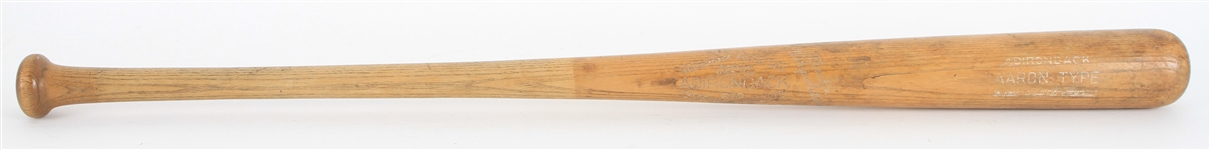 1958-60 Joe Adcock / Hank Aaron Milwaukee Braves Adirondack Professional Model Type Bat (MEARS LOA)
