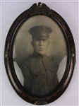 1917-18 WWI Soldier 17" x 24" Framed Ovular Portrait