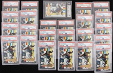 1994 Sylvain Turgeon w/ Young Patrick Kane Slabbed Pinnacle Hockey Trading Cards - Lot of 24