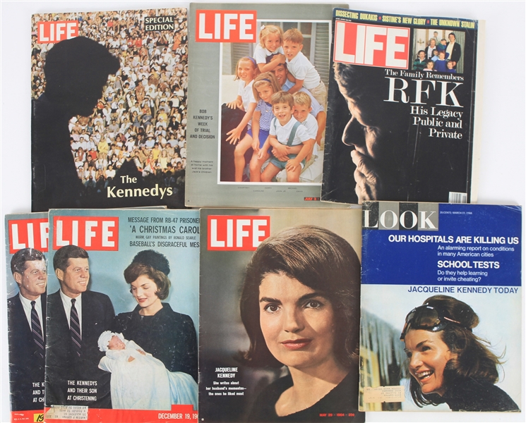 1960-2000 John F. Kennedy 35th President of the United States Magazine Collection - Lot of 13 w/ Life, Look, Esquire & More