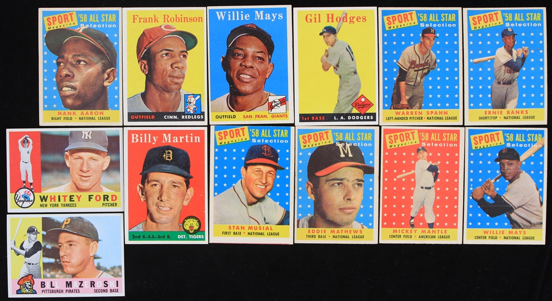 Lot Detail - 1958-60 Topps Baseball Card Collection - Lot of 110 w ...