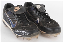 2007 Jason Bartlett Minnesota Twins Signed Nike Game Worn Cleats (MEARS LOA/JSA/Player LOA)