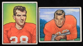 1950 Knox Ramsey San Francisco 49ers & Frank Tripucka Chicago Cardinals Bowman Football Cards (Lot of 2)