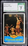 1973-74 NBA Western Semis Lakers vs Bulls #64 Card (CSG Near Mint 7 Slabbed) 