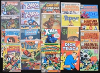 1960s-2000s Comic Book Collection - Lot of 83 w/ Marvel Universe, X-Men, Batman, Spiderman, Star Wars & More