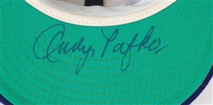 1980's Andy Pafko Chicago Cubs Dual Signed Throwback Cap (JSA)