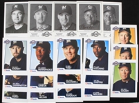 1990's-2000's Milwaukee Brewers Autographed Trading Card and Promotional 5x7 Photos Featuring Ben Sheets Bill Hall Dave Weathers Henry Blanco and More (Lot of 58) (JSA)