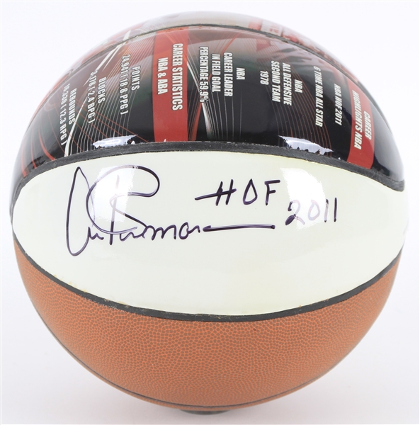 2010s Artis Gilmore Chicago Bulls Signed InkRedible Graphic Basketball (JSA)