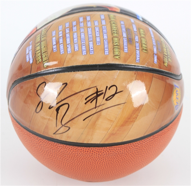 2010s Shannon Brown Los Angeles Lakers Signed InkRedible Graphic Basketball (JSA)