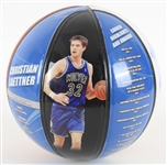 2010's Christian Laettner Minnesota Timberwolves Signed InkRedible Graphic Basketball (JSA)