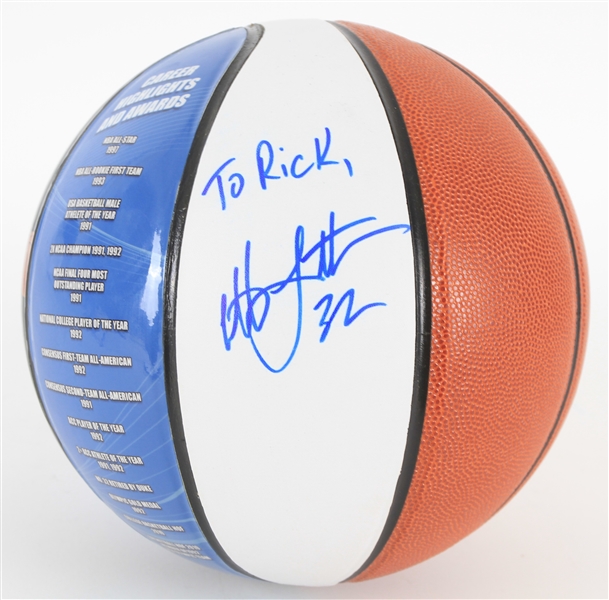 2010s Christian Laettner Minnesota Timberwolves Signed InkRedible Graphic Basketball (JSA)