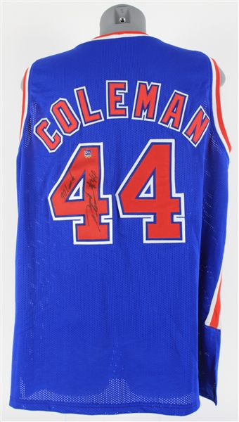 1992-93 Derrick Coleman New Jersey Nets Signed Jersey (JSA)
