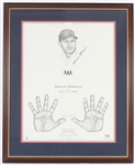 1984 Harmon Killebrew Washington Senators Signed Hall of Fame 29x36 Framed Lithograph (JSA)