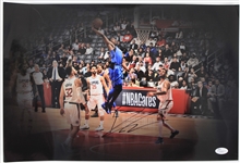 2017-18 Dennis Smith Jr. Dallas Mavericks Signed 12" x 18" Photo (*JSA*)