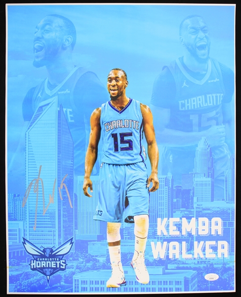 2014-19 Kemba Walker Charlotte Hornets Signed 16" x 20" Photo (*JSA*)