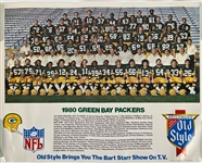 1980-81 Green Bay Packers 17.5" x 22.5" Old Style Team Photo Posters - Lot of 2