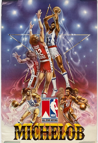 1979 NBA All Star Game Voting 24" x 36" Michelob Poster