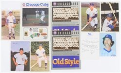 1970's-2000's Chicago Cubs Scorecard Program & Player Photo Collection - Lot of 23 w/ 1946 World Series Reprint Programs & More