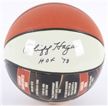 2010s Cliff Hagan St. Louis Hawks Signed InkRedible Graphic Basketball (JSA)
