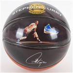 2010s Stephen Curry Golden State Warriors Under Armour Facsimile Signed Graphic Basketball 