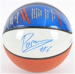 2015-18 Kristaps Porzingis New York Knicks Signed InkRedible Graphic Basketball (JSA)