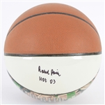 2010s Robert Parish Boston Celtics Signed InkRedible Graphic Basketball (JSA) 