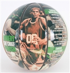 2010's Robert Parish Boston Celtics Signed InkRedible Graphic Basketball (JSA) 