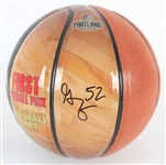 2017 Greg Oden Portland Trail Blazers Signed PhotoFile Graphic Mini Basketball (JSA)
